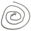 Silver Curb Chain Necklace 2mm 40-60cm 4,5-6,5g 